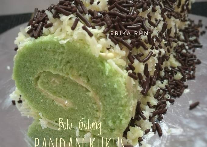 Bolu Gulung Pandan Kukus