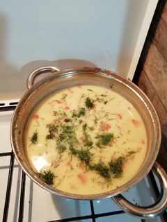 O poză a rețetei Ciorbă de pui a la Grec.