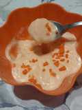 Postre saludable de naranja