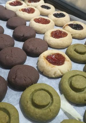 Hình của món Bánh quy bơ đường nhân mứt/choco/matcha.
