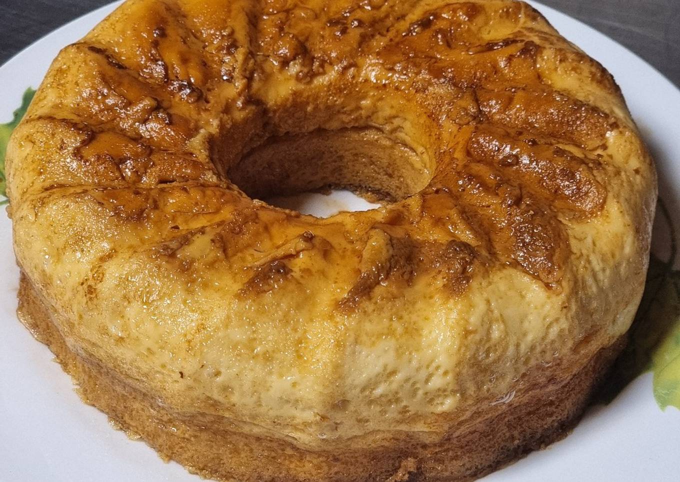 Flan de coco en el microondas