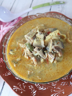 Foto resep Jantung pisang kuah santan