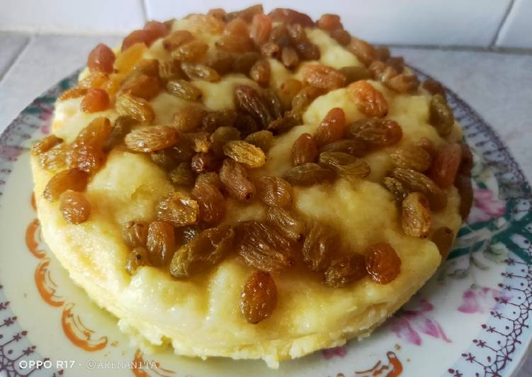 Resep Puding roti tawar 🍞kismis Anti Gagal