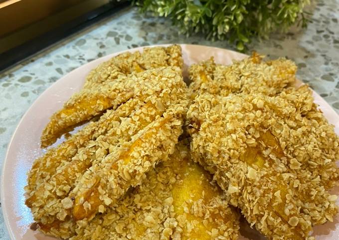 Resep Pisang goreng oatmeal, Lezat Sekali