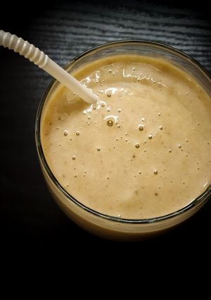 A picture of Peanut Butter Banana Smoothie - Healthy Smoothie for Breakfast.