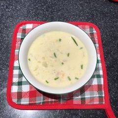 A picture of Cream of Cauliflower Soup.