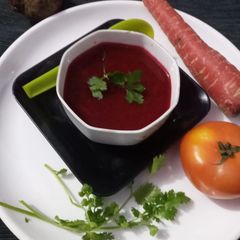 A picture of Beetroot soup.