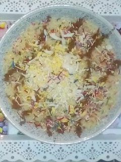 صورة لوصفة مسفوف بالزبيب (السفة)😋