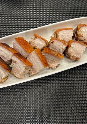 A picture of Presure Cooked - Chinese Crispy Pork Belly (Siu Yuk) - Secret Recipe (Option2) :P.