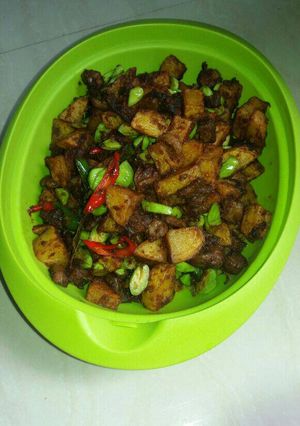 Foto resep Sambal goreng kentang hati petai