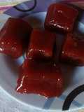 Dulce en cubitos de guayaba