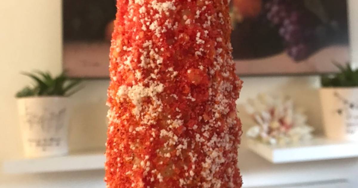 Elotes con Flaming Hot Cheetos Receta de Lupitha kaulitz- Cookpad