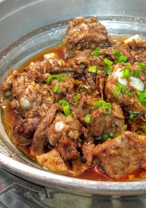 Foto resep Tim Iga Babi Saus Kacang Kedele Hitam