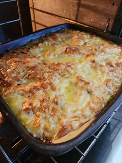 Una foto de Budín de zapallo italiano y verduras