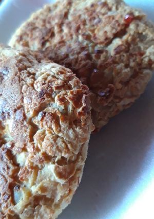 Una foto de Haburguesa de garbanzos (veggie)
