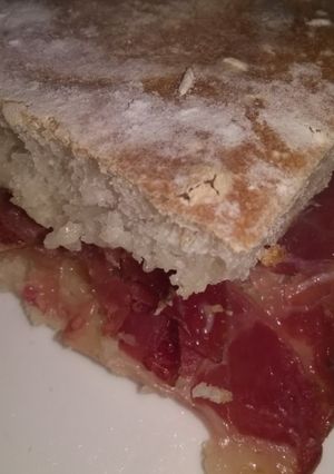 Una foto de Sándwich de pan ciabatta