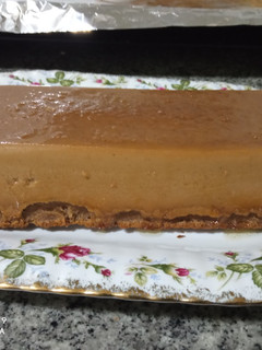 Una foto de Pudin de ensaimadas con chocolate