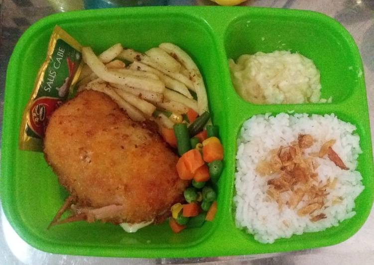 Chicken cordon bleu (Bekal suami)