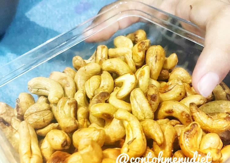 Masakan Unik Kacang Mede bawang Aktivasi Oven tanpa minyak milky gurih renyah Ala Restoran