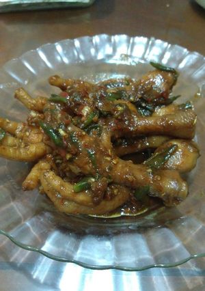 Foto resep Ceker pedas manis lombok ijo