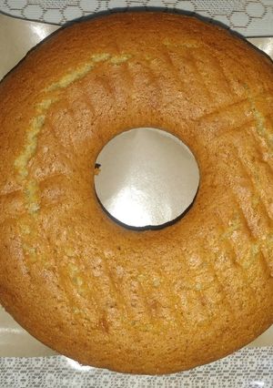 Foto resep Bolu pisang panggang 4 telur anti gagal(loyang tulban 24)