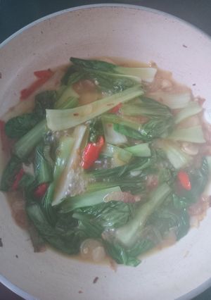 Foto resep Tumis xio ba cyo (sawi bulat)