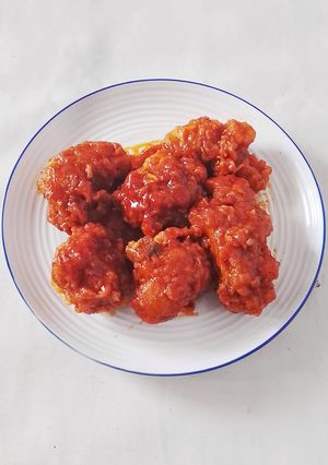 Foto resep Ayam saus pedas