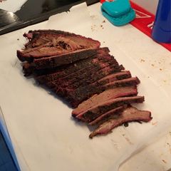 A picture of Pellet Grill Brisket.