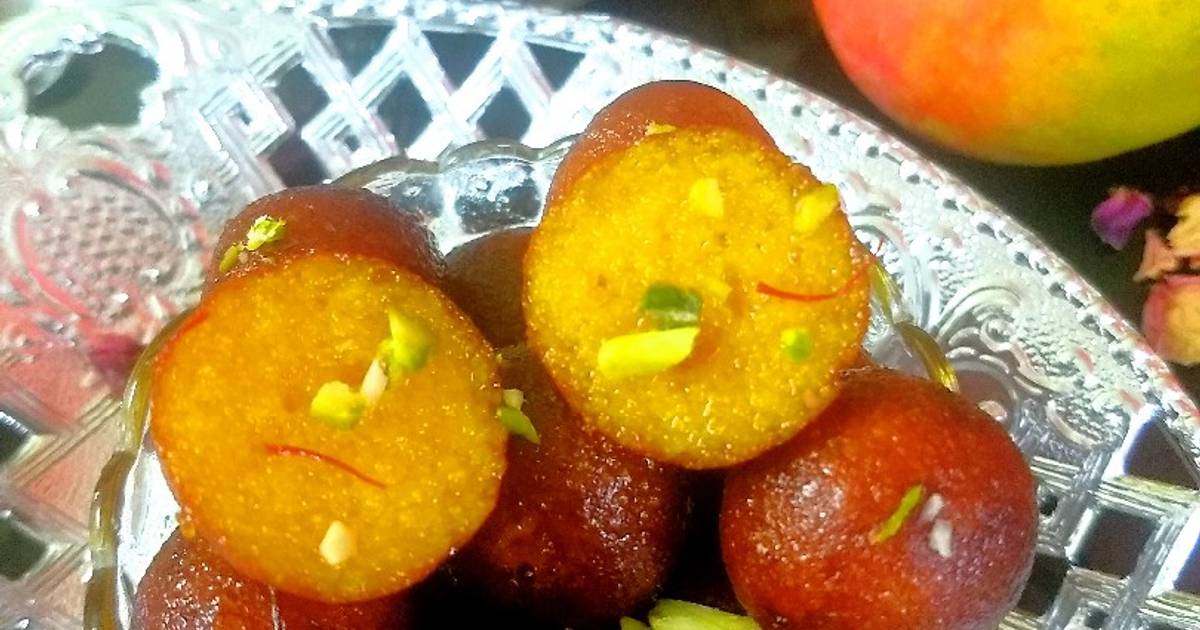 Mango gulab jamun Recipe by Suchitra S(Radhika S) Cookpad