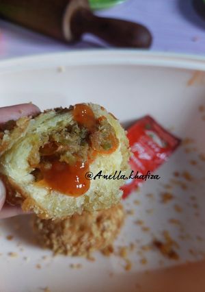 Foto resep Roti goreng Isi Ikan tenggiri labu siam dan wortel