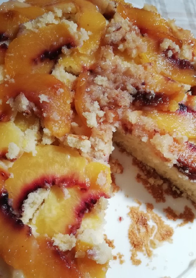 Una foto de Torta invertida de Durazno🍑