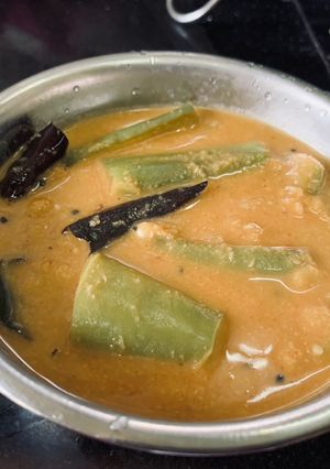 A picture of Kerala Style Baingan Dal Curry.