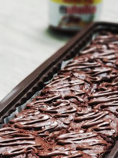 Foto resep Nutella chewy brownie