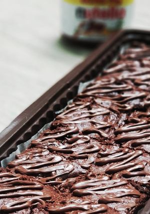 Foto resep Nutella chewy brownie