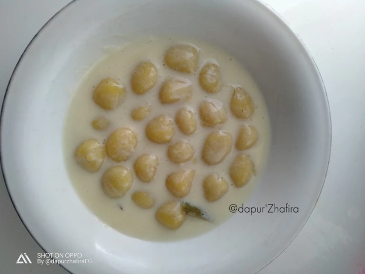 Cara Gampang Menyiapkan Resep Candil ketan ubi kuah susu yang Enak Banget Anti Ribet, Mantap Sekali