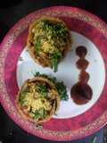 Bread Catori -Chapati Chat