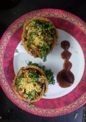 A picture of Bread Catori -Chapati Chat.