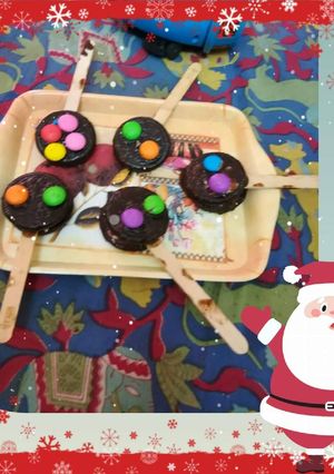 A picture of Chocolate lollypop.