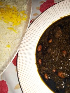 عکسی از دستور قورمه سبزی اصیل ایرانی