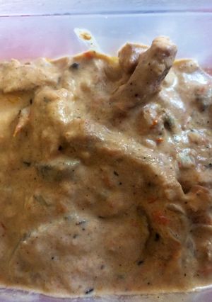 Tejszínes-gombás sertéstokàny recept fotója