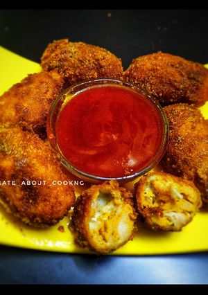চীজ লোডেড চিকেন বম্বস(Cheese loaded chicken bombs recipe) রেসিপির প্রধান ছবি