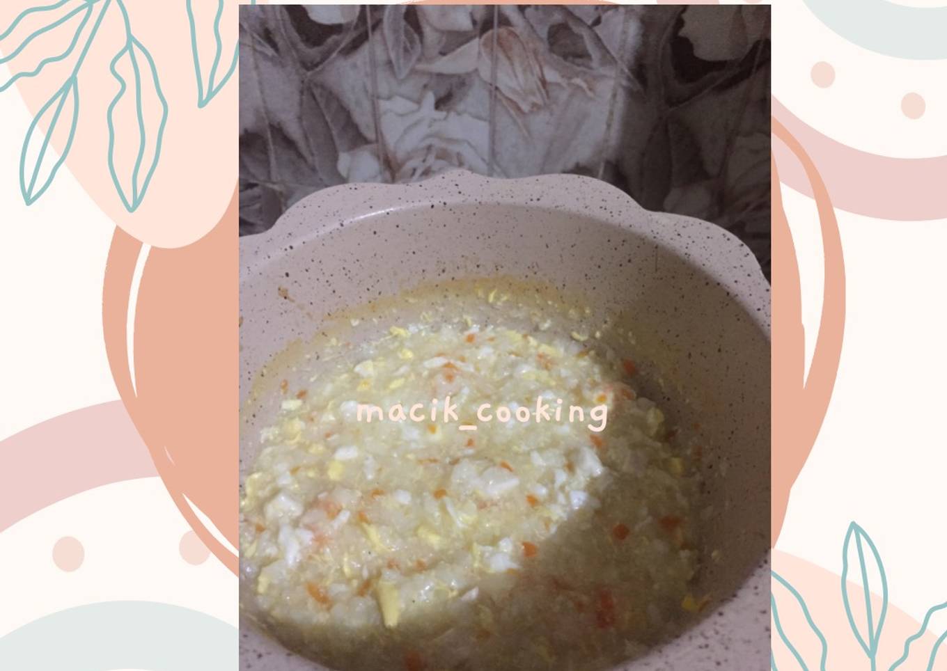 Bubur MPASI Telur Udang