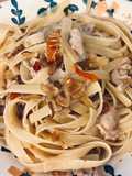 Spicy Aglio e Olio with Sliced Pork Belly