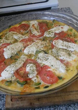 Una foto de Tortilla de zapallitos al horno