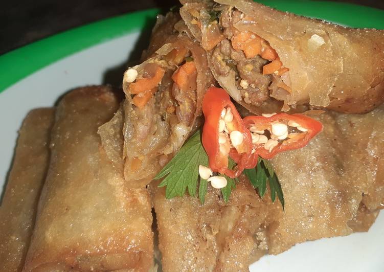 Lumpia isi daging simple yummy
