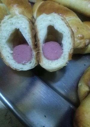صورة لوصفة معجنات بحشوه السوسيس