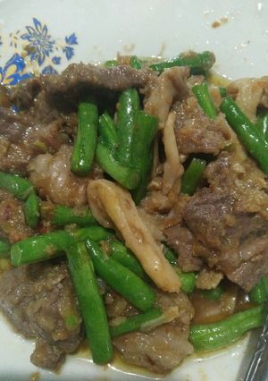Foto resep Cah Buncis Jamur Daging Sapi ala DEBM