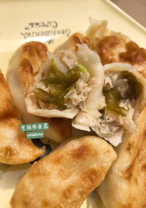 雨來菇豬肉煎餃 的食譜成品照片