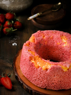 Foto resep Strawberry chiffon cake