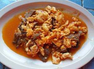 Una foto de Machaca con huevo